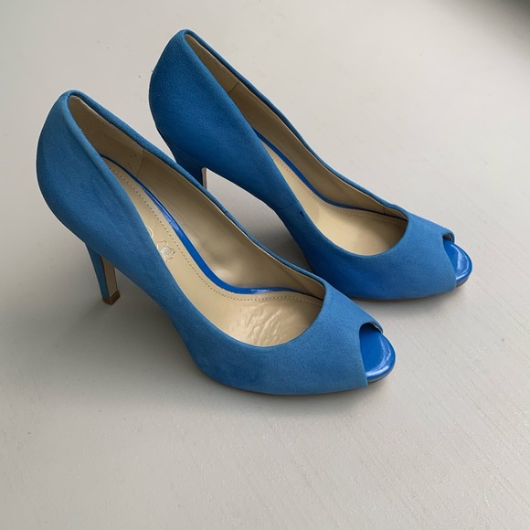 Aldo blue suede heels. Size 38. - Picture 5 of 8